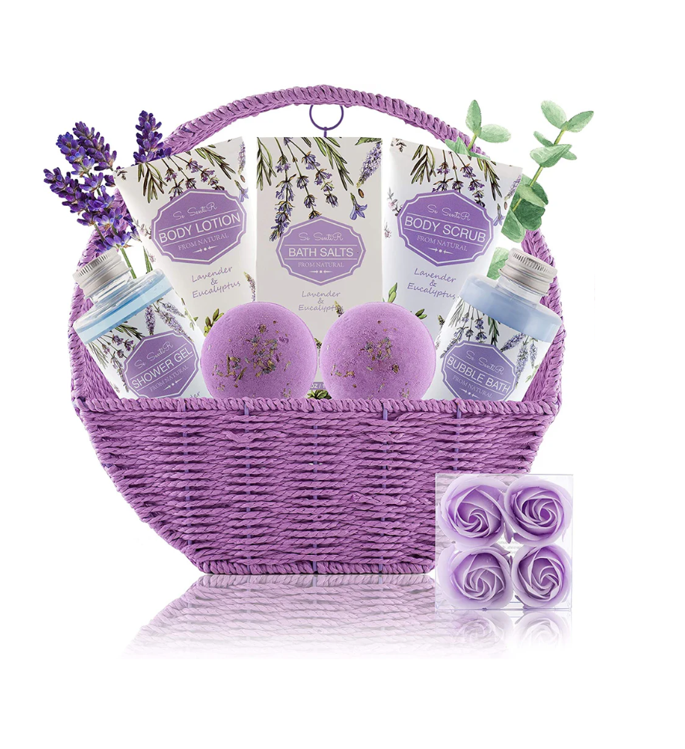 12-Piece Christmas Spa Gift Baskets for Her Special Day