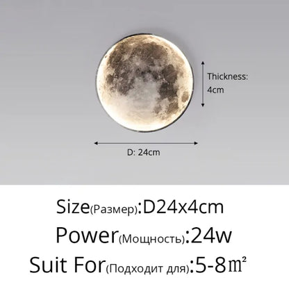 Moon LED Wall Light: Serene Beauty into Your Space