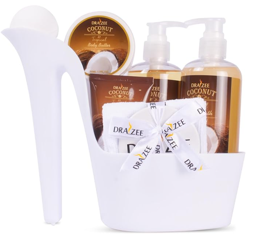 Bath and Body: 8 Pcs Luxury Rose Scented Heel Shoe Spa Gift Set