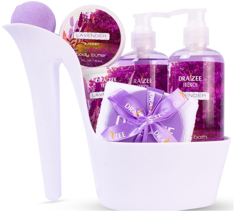 Bath and Body: 8 Pcs Luxury Rose Scented Heel Shoe Spa Gift Set