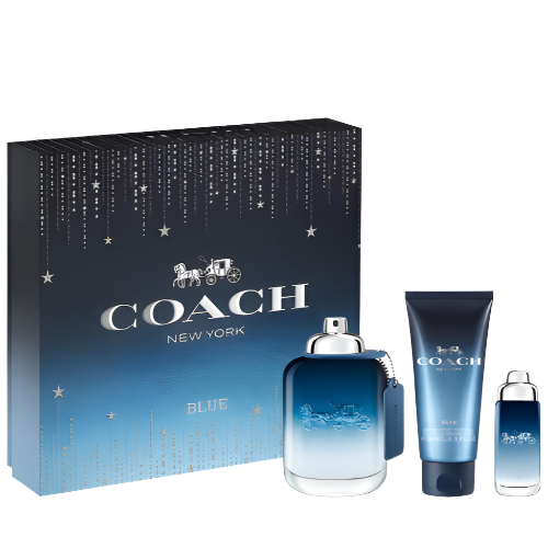 Coach Blue 3 Piece Gift Set