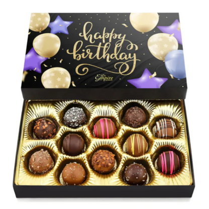 Birthday Chocolates Gifts: 12  Assorted Gourmet Truffles