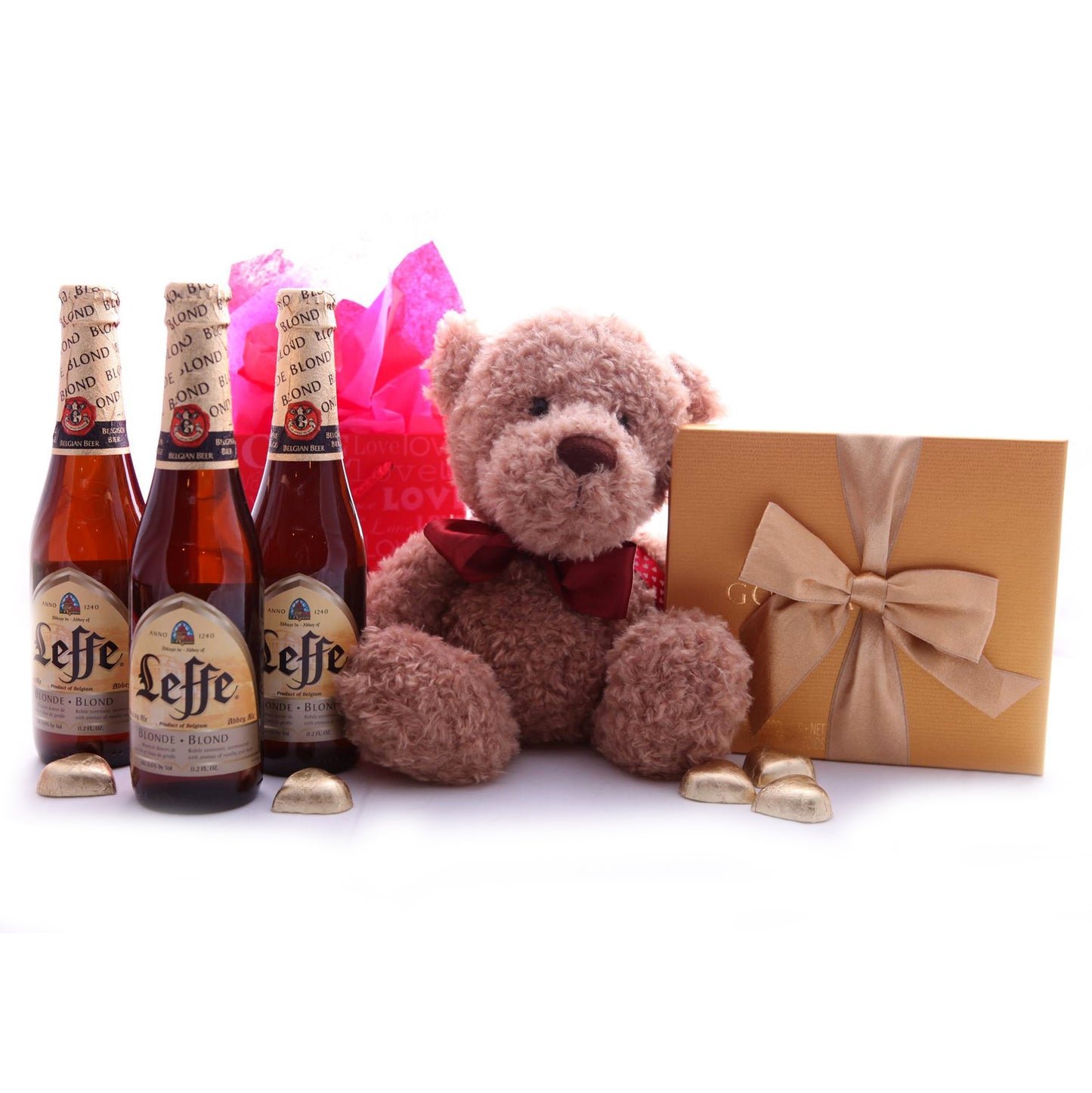 Bold Romance with Teddy Bear and Beer For Him or Her