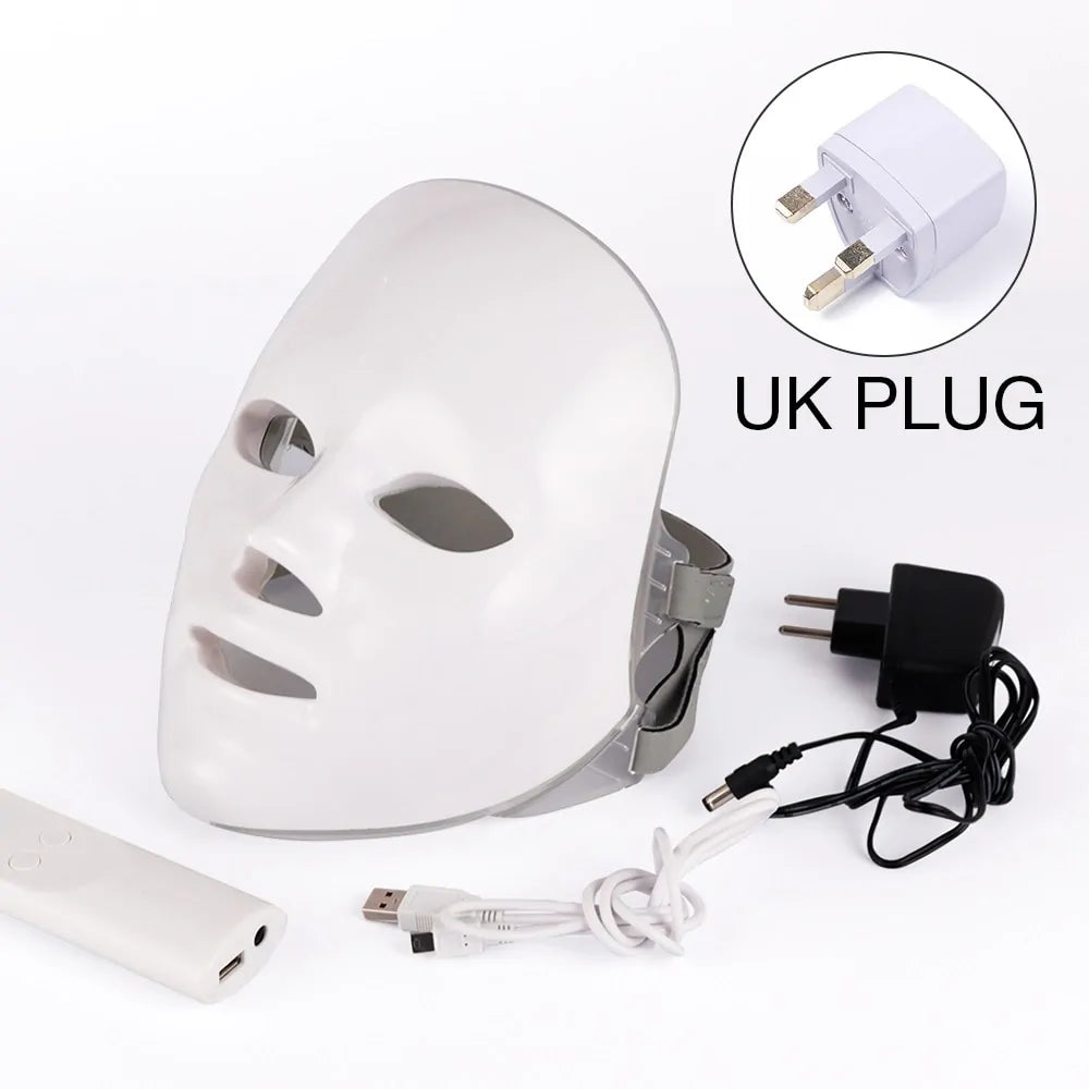 7 Colors LED Photon Therapy Facial Mask with Precision