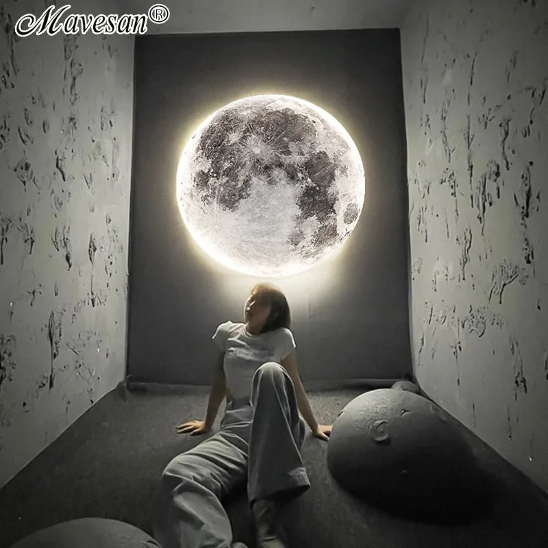 Moon LED Wall Light: Serene Beauty into Your Space