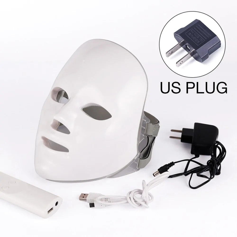 7 Colors LED Photon Therapy Facial Mask with Precision